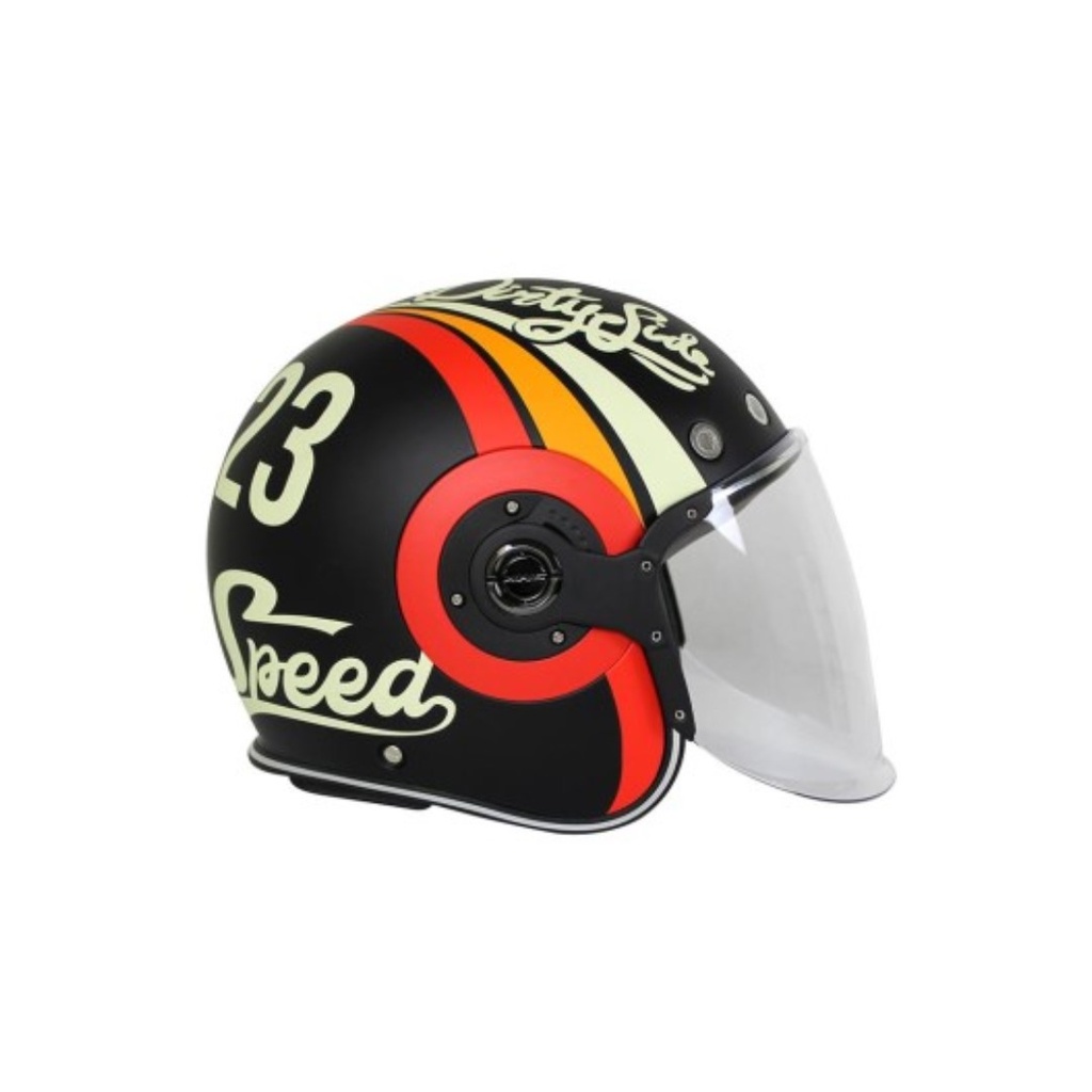 CASCO RETRO JET SPEED NEG MT RJ V.OBS Honda Motos Guatemala